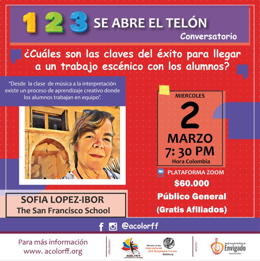 Conversatorio: «1, 2, 3 se abre el telón» con Sofía&nbsp;López-Ibor