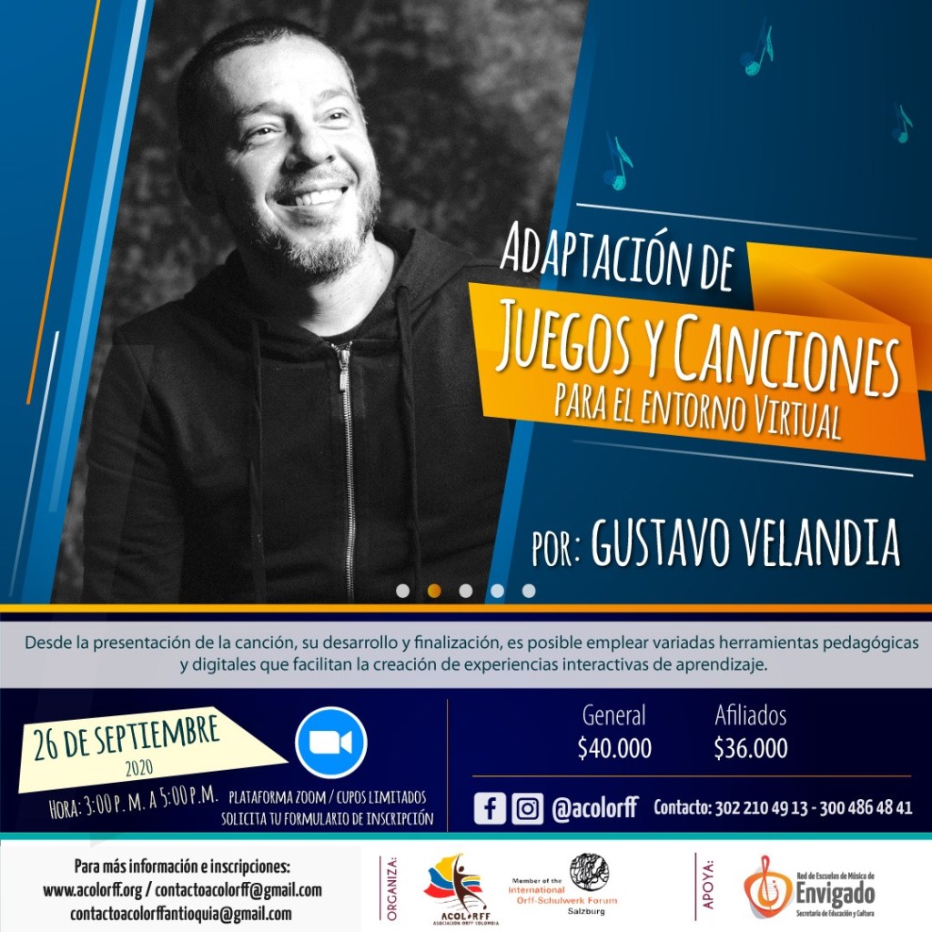 Taller Adaptación de juegos y canciones para el entorno virtual con Gustavo&nbsp;Velandia