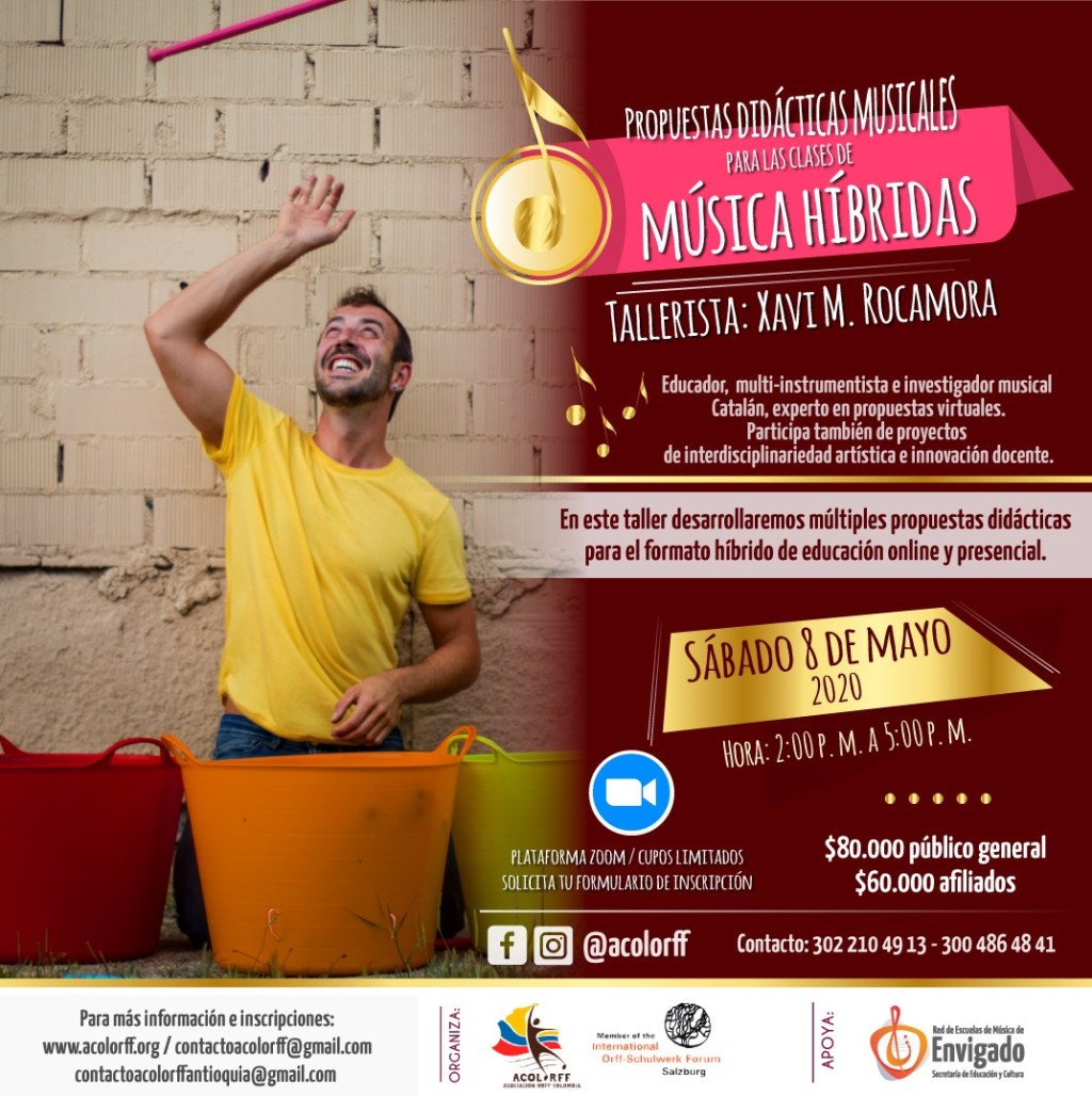 Taller «Propuestas didácticas musicales para las clases de Música Híbridas» con Xavi&nbsp;Rocamora