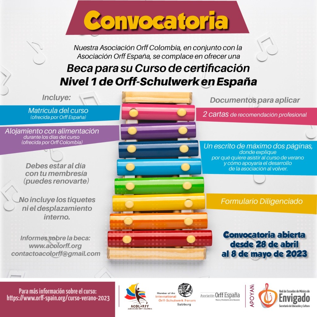 BECA ACOLORFF – ORFF ESPAÑA&nbsp;2023