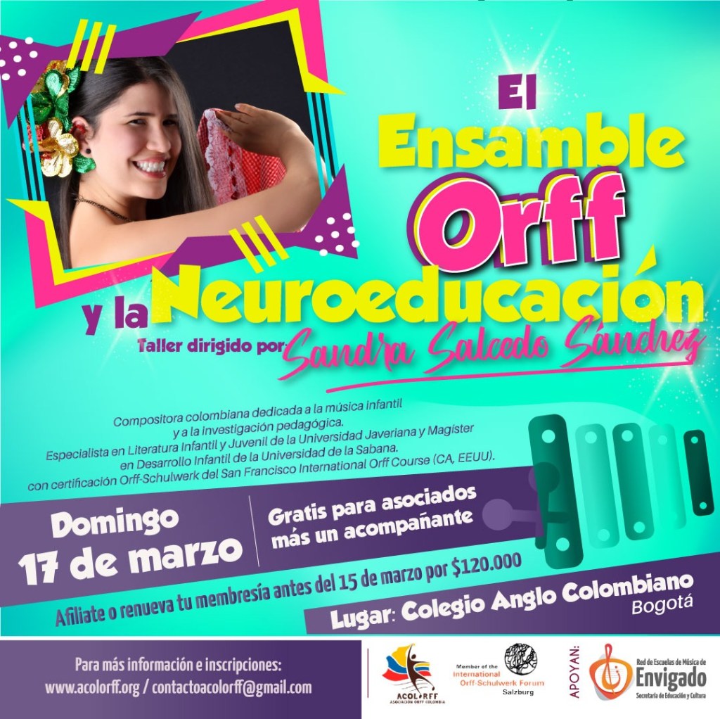 Taller «El ensamble Orff y la neuroeducación» con Sandra Salcedo&nbsp;Sánchez